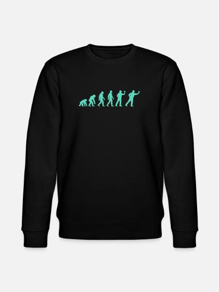 Menschheitsstufen Evolution - Stanley/Stella Unisex Bio-Sweatshirt CHANGER  - Schwarz