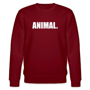 ANIMAL - Sweat bio CHANGER Stanley/Stella Unisexe - bordeaux - Devant - Nik (191cm) & Marisol (170cm)