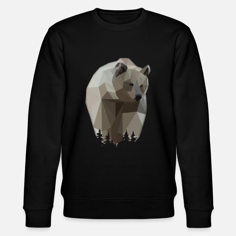 Ours brun sauvage - Sweat bio CHANGER Stanley/Stella Unisexe - noir