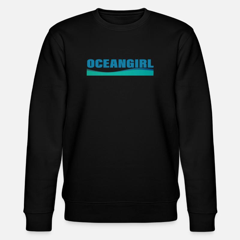 OCEANGIRL - Stanley/Stella Unisex Bio-Sweatshirt CHANGER  - Schwarz