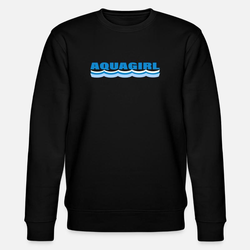AQUAGIRL - Stanley/Stella Unisex Bio-Sweatshirt CHANGER  - Schwarz