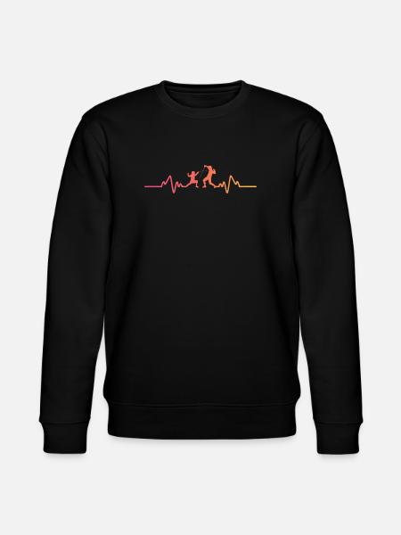 Sunset Heartbeat Fencing - Stanley/Stella CHANGER Unisex Organic Sweatshirt - black