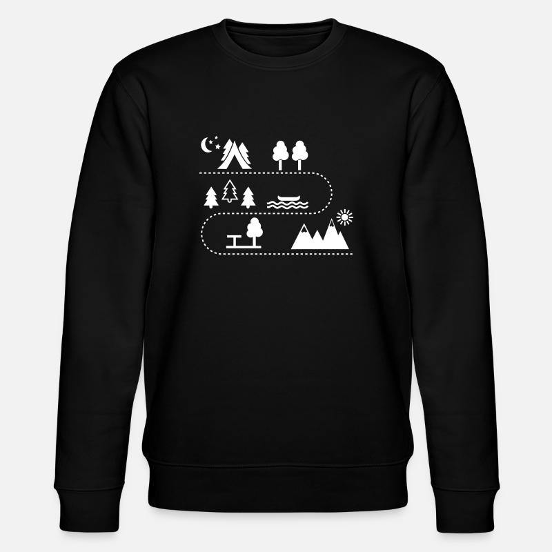 Camping - Stanley/Stella Unisex Bio-Sweatshirt CHANGER  - Schwarz