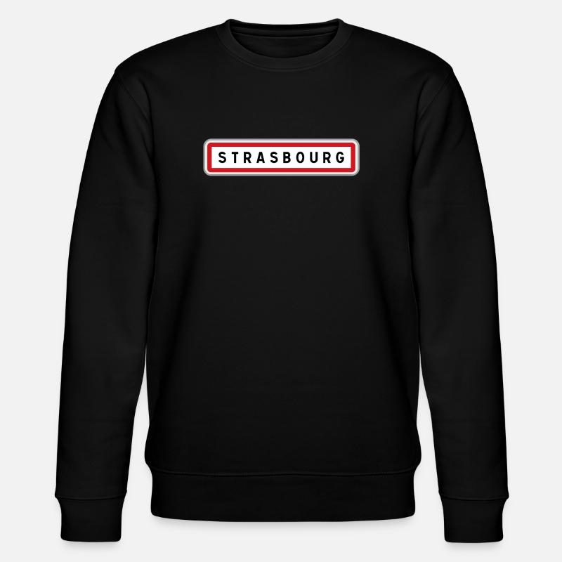 Panneau de Strasbourg, Bas-Rhin - Sweat bio CHANGER Stanley/Stella Unisexe - noir