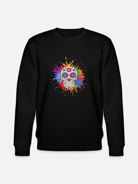 Mexican Skull - Stanley/Stella CHANGER Unisex Organic Sweatshirt - black