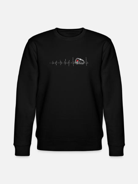 Heartbeat Ring Love Pulse - Stanley/Stella CHANGER Unisex Organic Sweatshirt - black