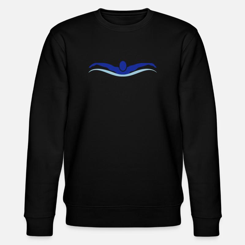 swim - Stanley/Stella CHANGER Unisex Organic Sweatshirt - black