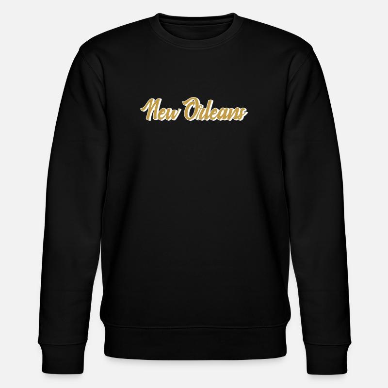New Orleans Gold Script - Stanley/Stella Unisex Bio-Sweatshirt CHANGER  - Schwarz