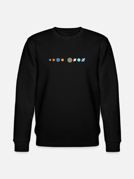 Solar system planets - Stanley/Stella CHANGER Unisex Organic Sweatshirt - black