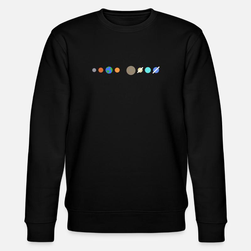 Solar system planets - Stanley/Stella CHANGER Unisex Organic Sweatshirt - black