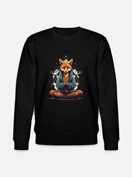 Yoga Fuchs - Stanley/Stella Unisex Bio-Sweatshirt CHANGER - Schwarz