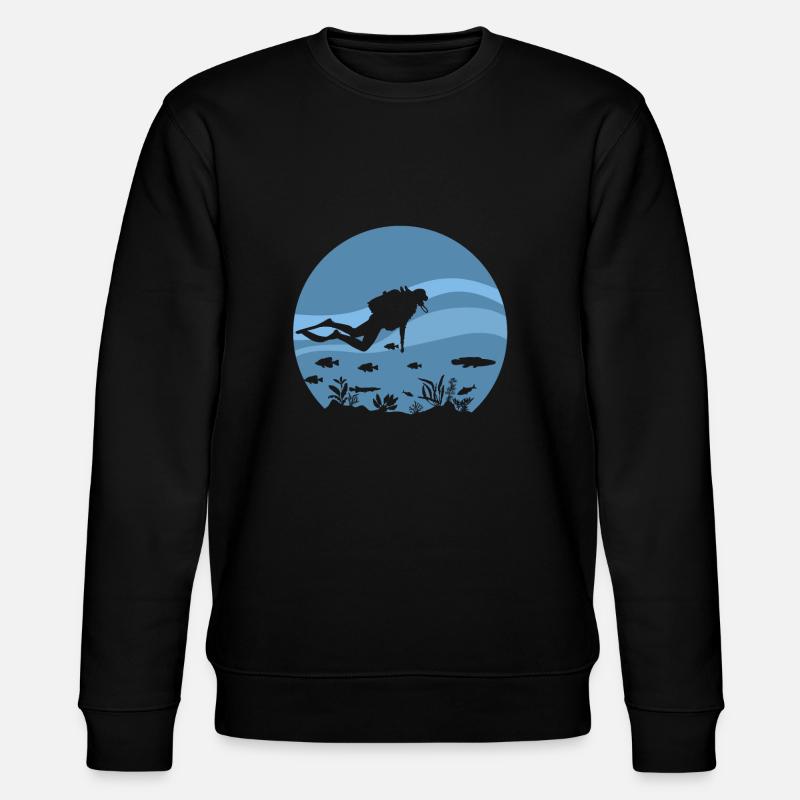 Taucher - Stanley/Stella Unisex Bio-Sweatshirt CHANGER  - Schwarz