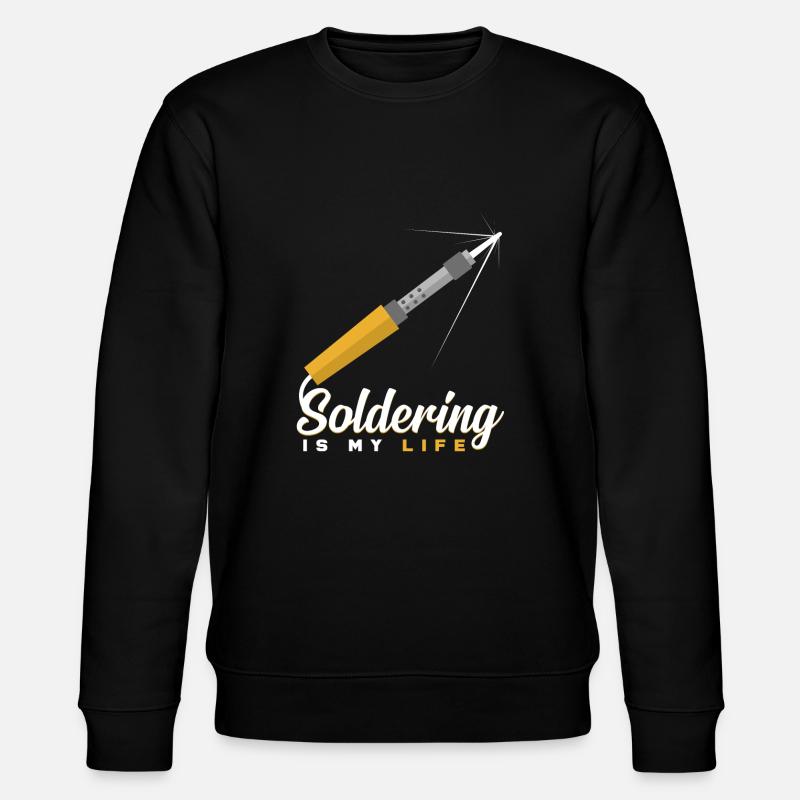 Löten - Stanley/Stella Unisex Bio-Sweatshirt CHANGER - Schwarz
