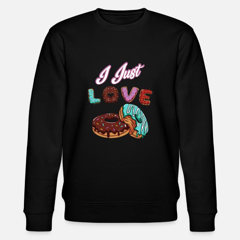 Donut - Stanley/Stella Unisex Bio-Sweatshirt CHANGER  - Schwarz