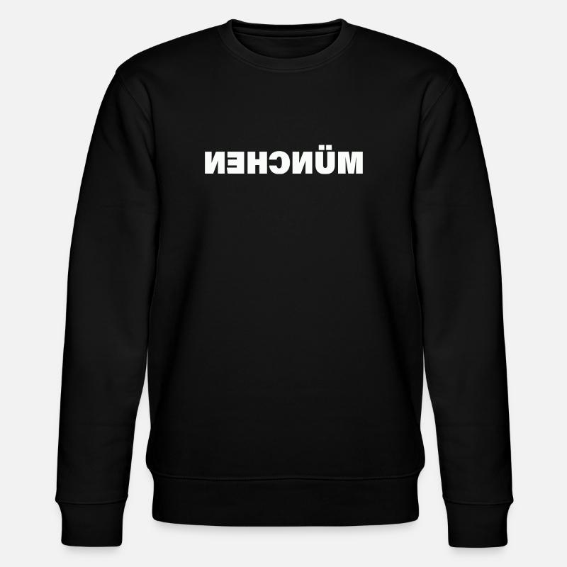 MÜNCHEN - Stanley/Stella Unisex Bio-Sweatshirt CHANGER  - Schwarz
