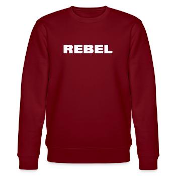 Rebel - Stanley/Stella CHANGER Unisex Organic Sweatshirt - burgundy - Front - Nik (191cm) & Marisol (170cm)