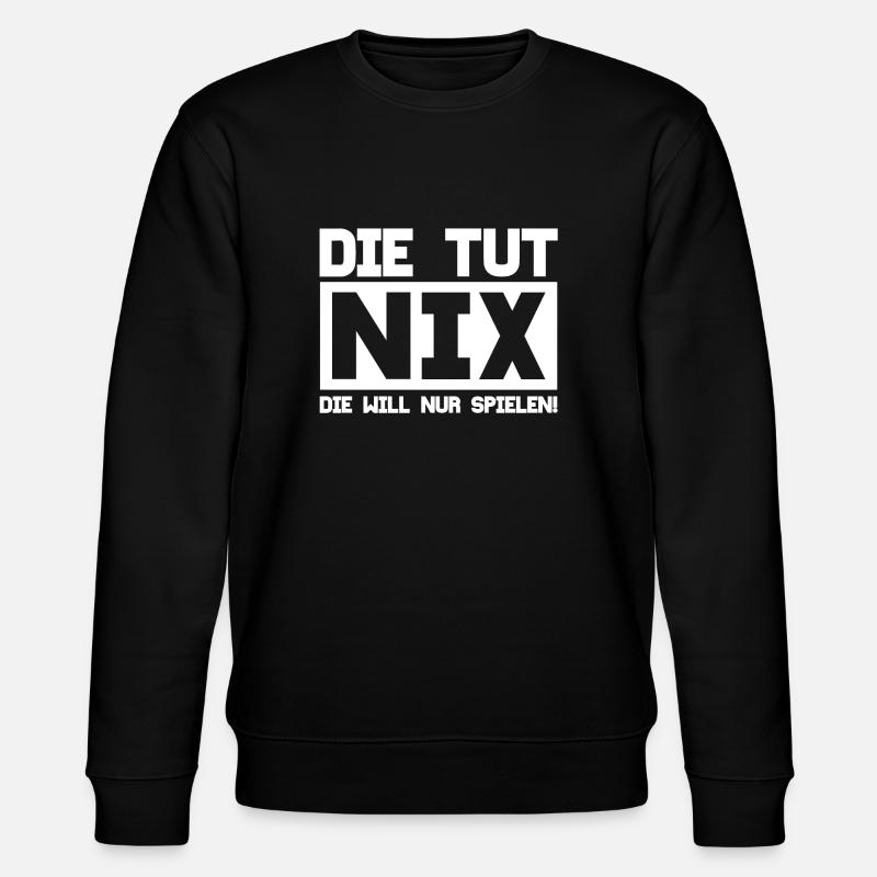 That does nothing - Stanley/Stella CHANGER Unisex Organic Sweatshirt - black