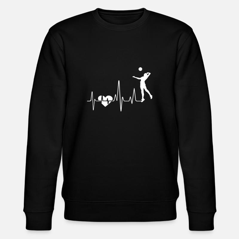 Beach-volley Beach-volley Heartbeat - Sweat bio CHANGER Stanley/Stella Unisexe - noir