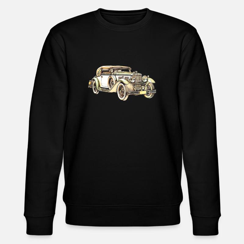 Oldtimer Auto retro - Stanley/Stella Unisex Bio-Sweatshirt CHANGER  - Schwarz