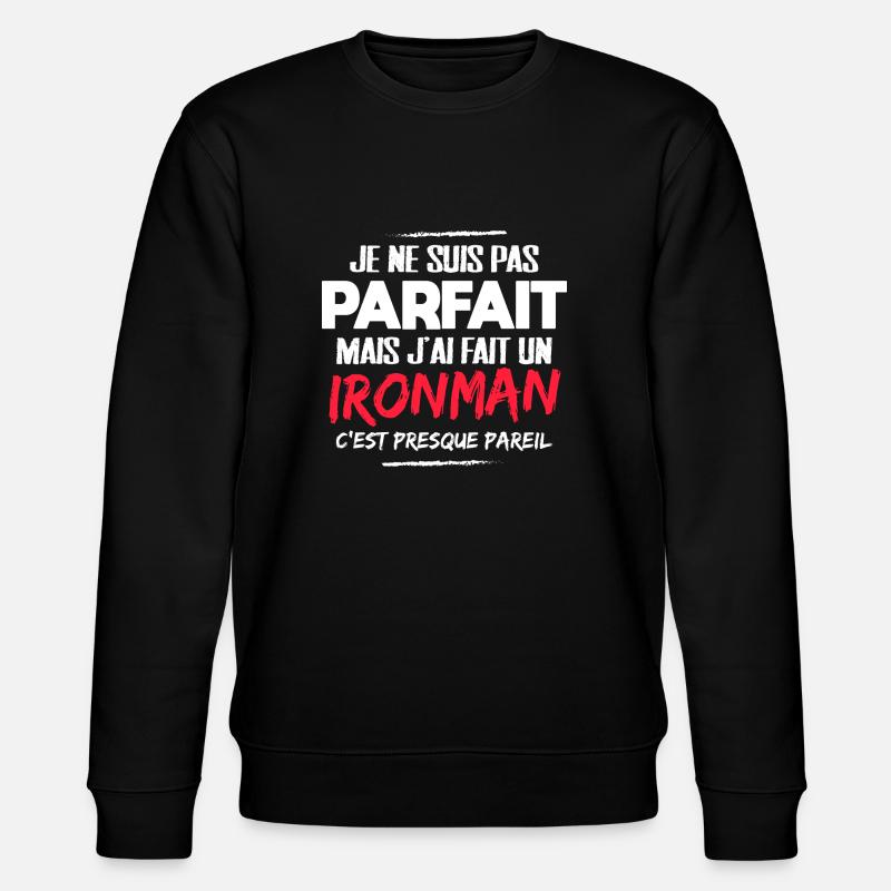 triathlète triathlon cadeau drôle - Sweat bio CHANGER Stanley/Stella Unisexe - noir