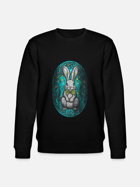 Easter Rabbit - Stanley/Stella CHANGER Unisex Organic Sweatshirt - black