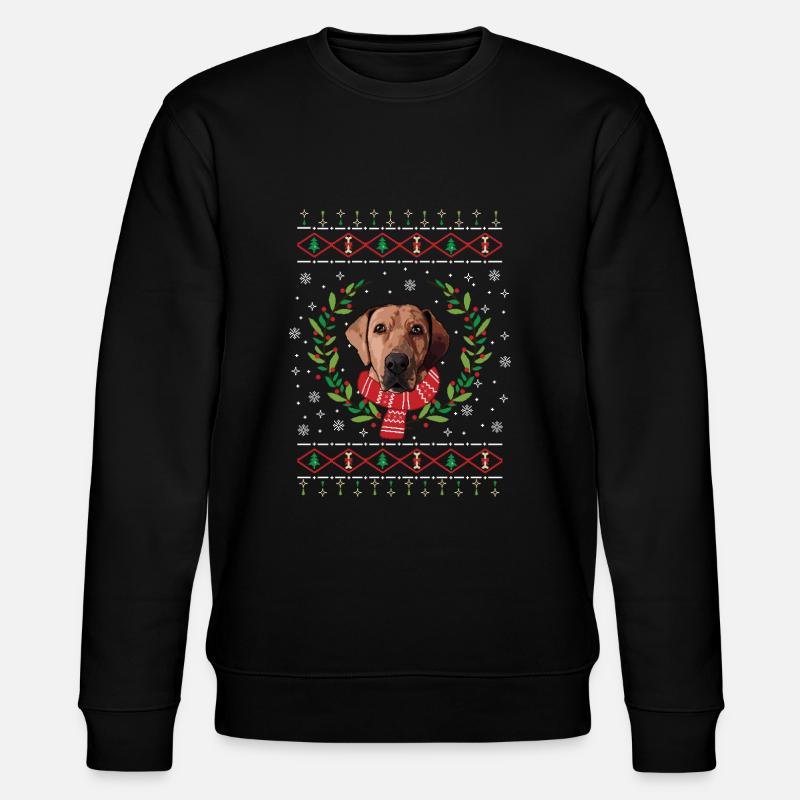 Broholmer Weihnachtspullover - Geschenk - Stanley/Stella Unisex Bio-Sweatshirt CHANGER  - Schwarz