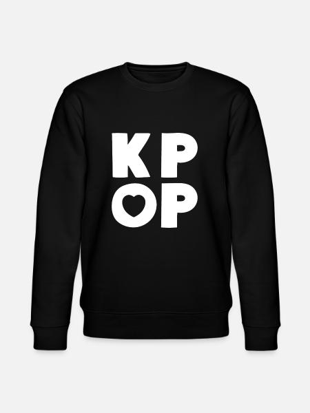 K-Pop Music Love - Stanley/Stella CHANGER Unisex Organic Sweatshirt - black
