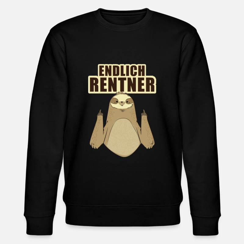 Pensioner pension gift - Stanley/Stella CHANGER Unisex Organic Sweatshirt - black