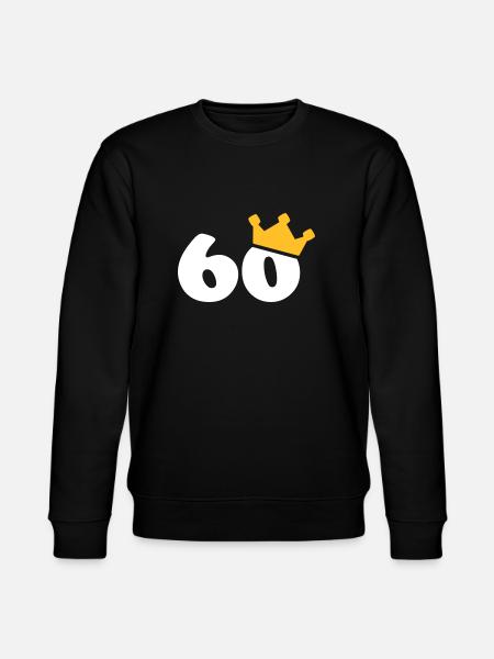 60 crown 60 birthday 60 years - Stanley/Stella CHANGER Unisex Organic Sweatshirt - black