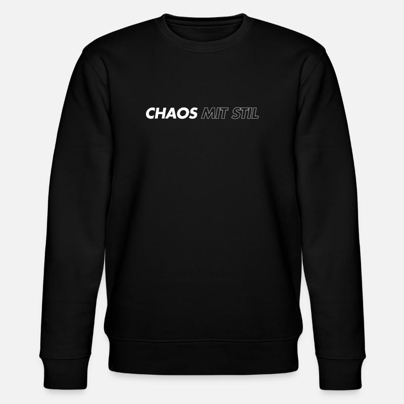 Chaos mit Stil - Stanley/Stella Unisex Bio-Sweatshirt CHANGER  - Schwarz