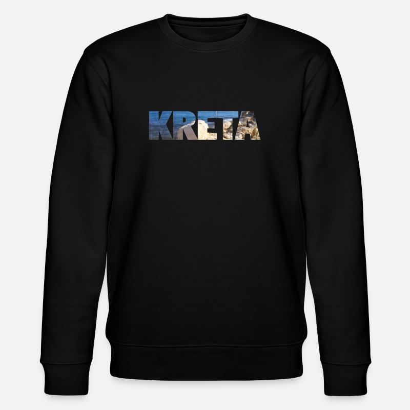 Kreta - Crete - Sommer-Design - Stanley/Stella Unisex Bio-Sweatshirt CHANGER  - Schwarz