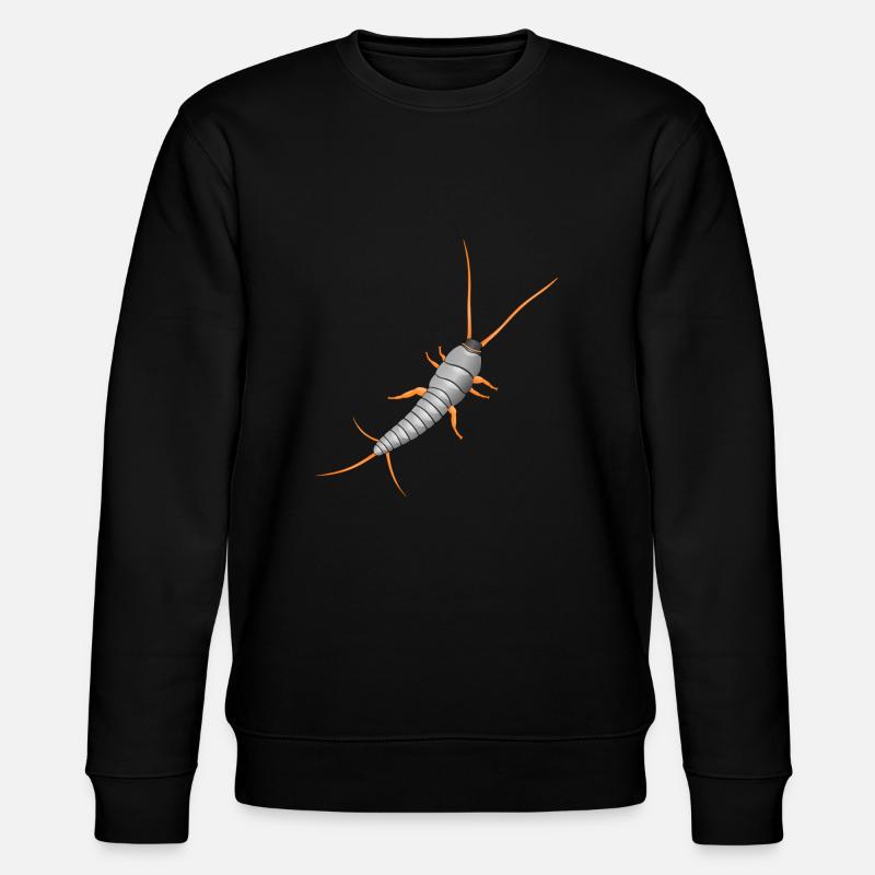 Silverfish, Lepisma saccharina, silverfish - Stanley/Stella CHANGER Unisex Organic Sweatshirt - black
