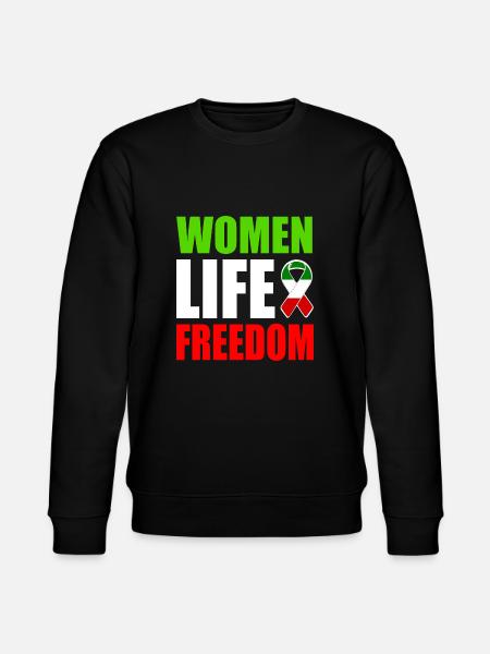 Women life freedom - Stanley/Stella CHANGER Unisex Organic Sweatshirt - black