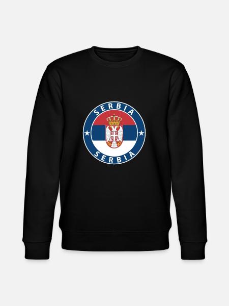 Serbia - Stanley/Stella Unisex Bio-Sweatshirt CHANGER  - Schwarz