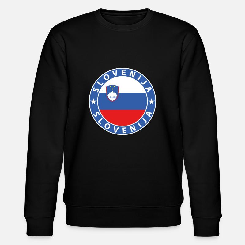Slovenia - Stanley/Stella CHANGER Unisex Organic Sweatshirt - black