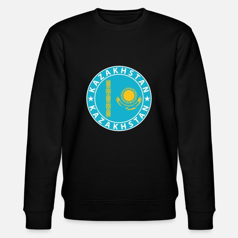 Kasachstan - Stanley/Stella Unisex Bio-Sweatshirt CHANGER  - Schwarz