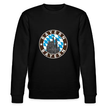 Bayern - Stanley/Stella Unisex Bio-Sweatshirt CHANGER  - Schwarz - Vorne - Nik (191cm) & Marisol (170cm)