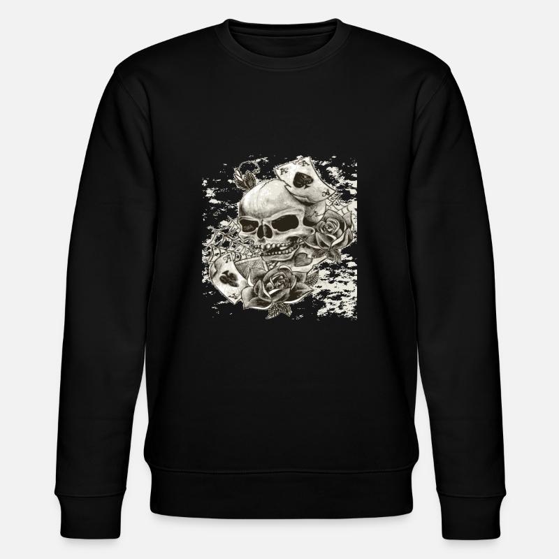 karten pirates - Stanley/Stella Unisex Bio-Sweatshirt CHANGER  - Schwarz