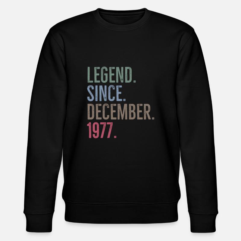 Légende depuis décembre 1977 - Sweat bio CHANGER Stanley/Stella Unisexe - noir