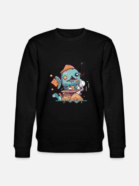 Robot pécheur - Sweat bio CHANGER Stanley/Stella Unisexe - noir