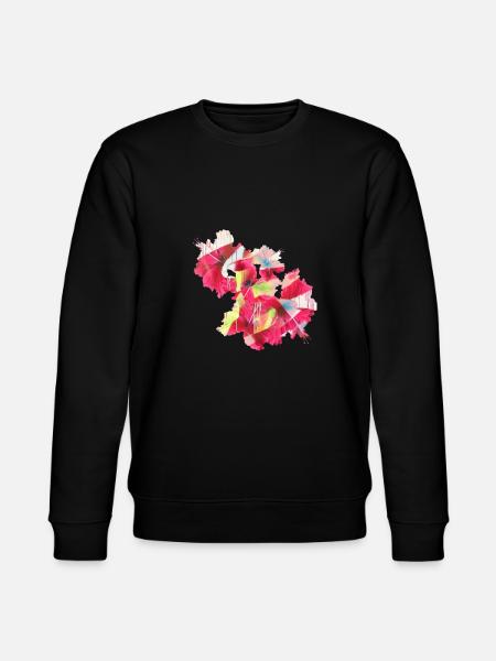hibiskus,blume,lotus,blüte,floral,graffiti - Stanley/Stella Unisex Bio-Sweatshirt CHANGER - Schwarz