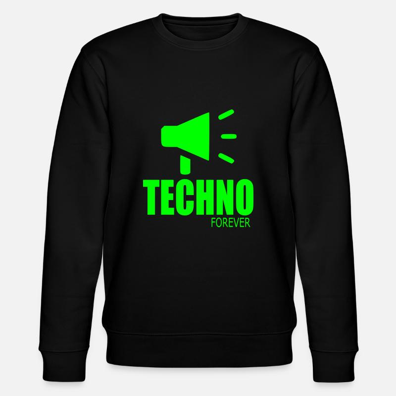 Techno forever - Stanley/Stella CHANGER Unisex Organic Sweatshirt - black