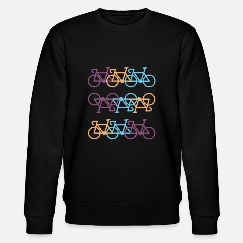 Fahrrad - Stanley/Stella Unisex Bio-Sweatshirt CHANGER  - Schwarz