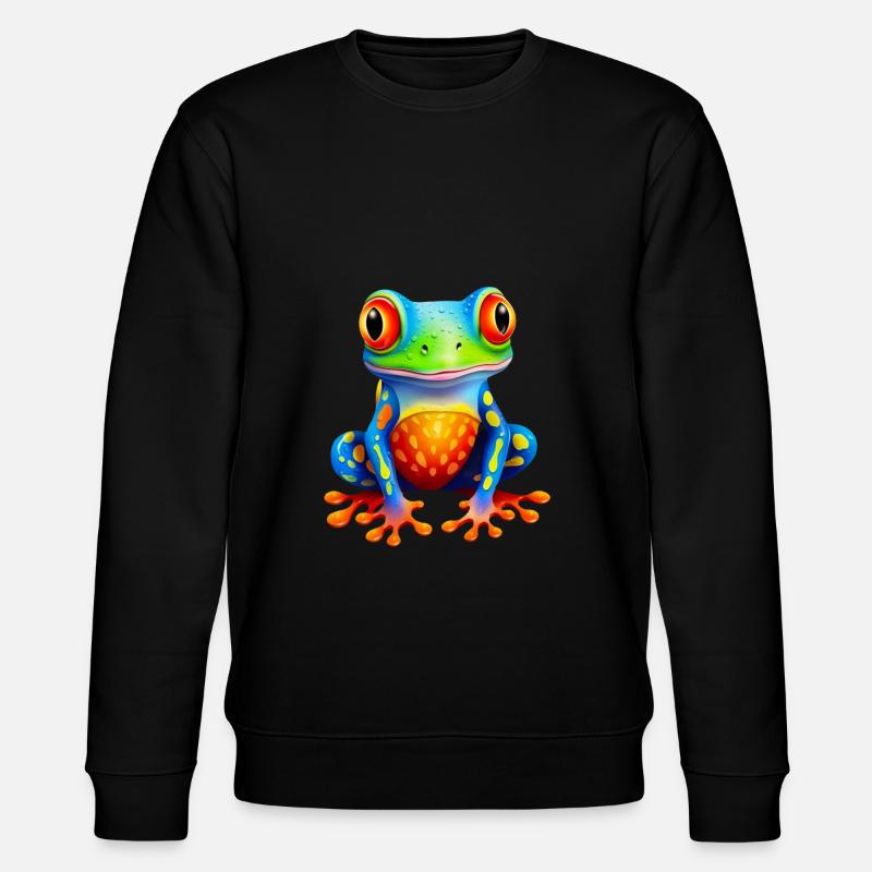 Frosch - Stanley/Stella Unisex Bio-Sweatshirt CHANGER - Schwarz