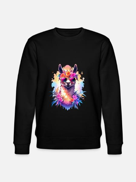 Lama - Stanley/Stella CHANGER Unisex Organic Sweatshirt - black