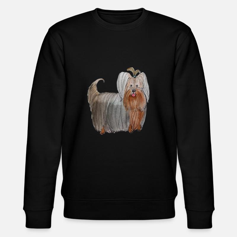 Yorkshire Terrier - Stanley/Stella Unisex Bio-Sweatshirt CHANGER  - Schwarz