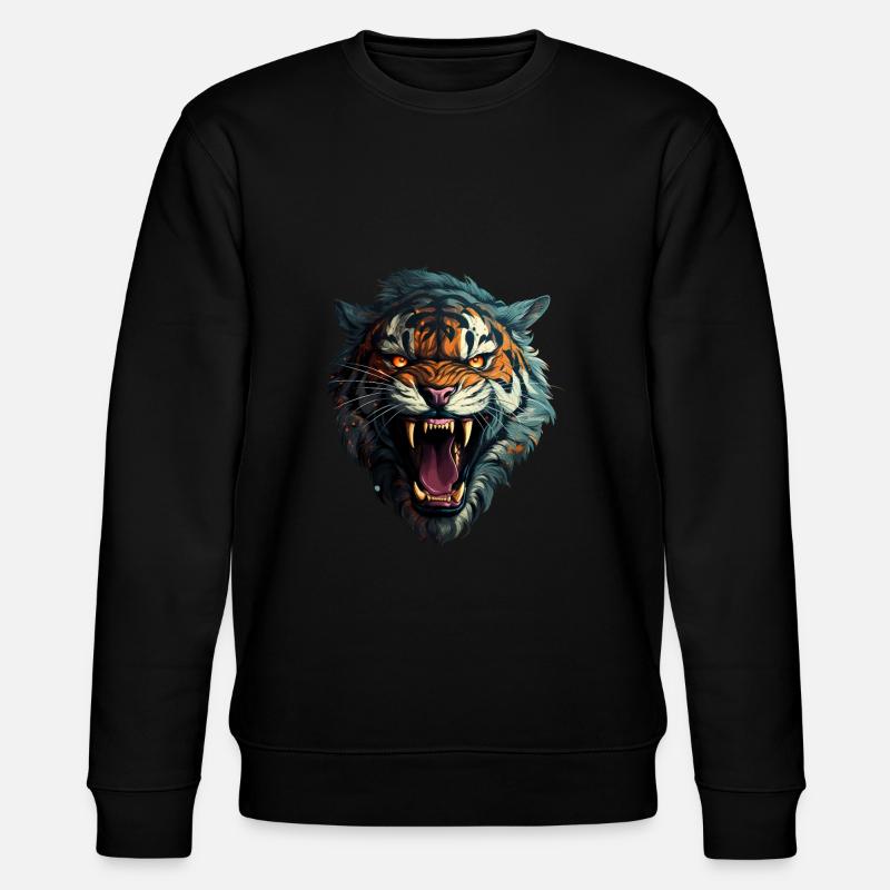 Tigre - Sweat bio CHANGER Stanley/Stella Unisexe - noir