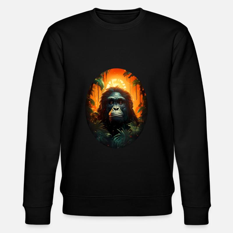 Gorille - Sweat bio CHANGER Stanley/Stella Unisexe - noir