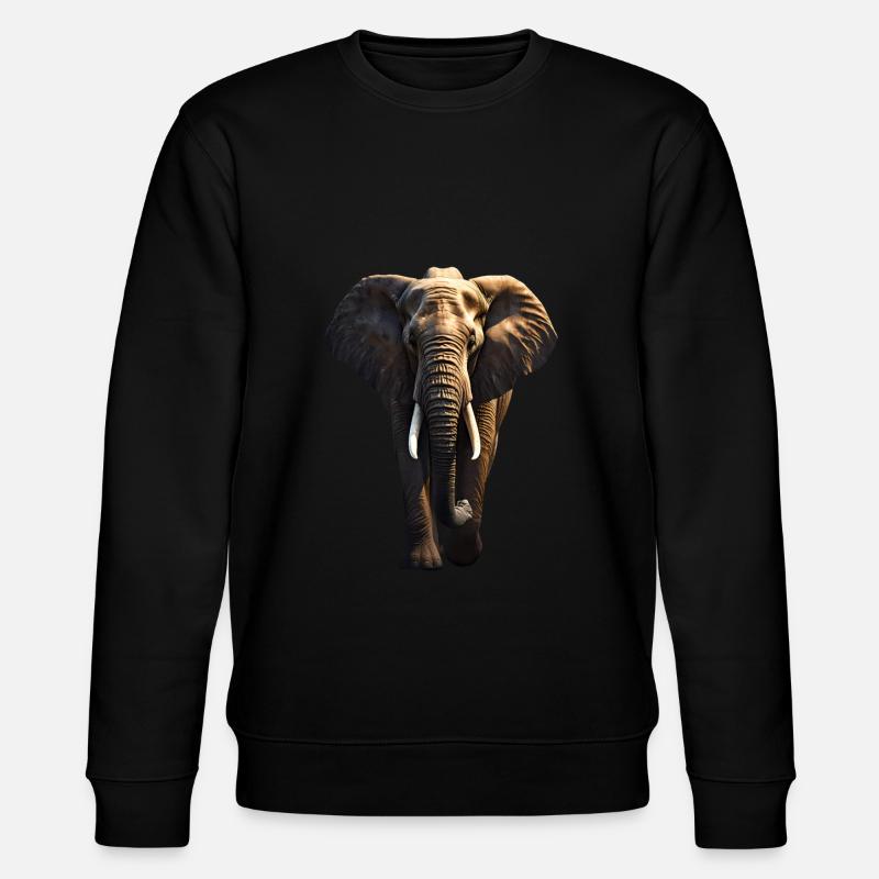 Éléphant - Sweat bio CHANGER Stanley/Stella Unisexe - noir