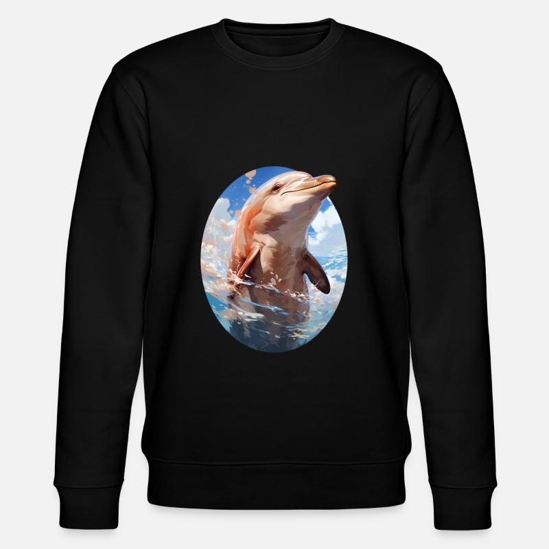 Delfin - Stanley/Stella Unisex Bio-Sweatshirt CHANGER  - Schwarz